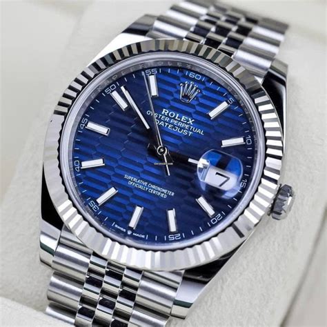 Rolex Datejust 41 PAPERS Rolex DateJust 41 BLUE 18K Gold